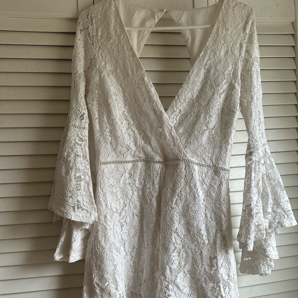 LuLu’s White Lace Romper